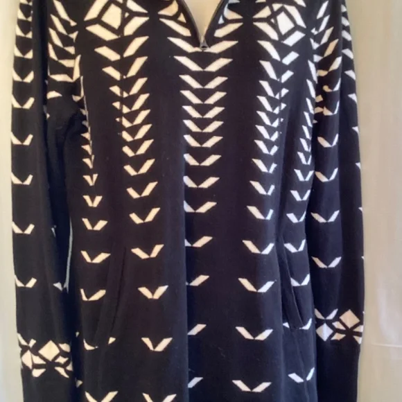 CYNTHIA ROWLEY black and white sweater dress!  Size M - Picture 4 of 8